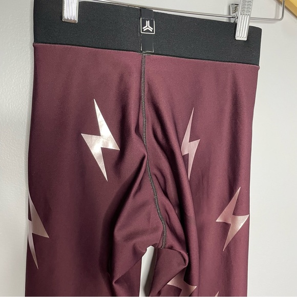 Ultracor High Lux Bolt Leggings Burgundy - Picture 5 of 10